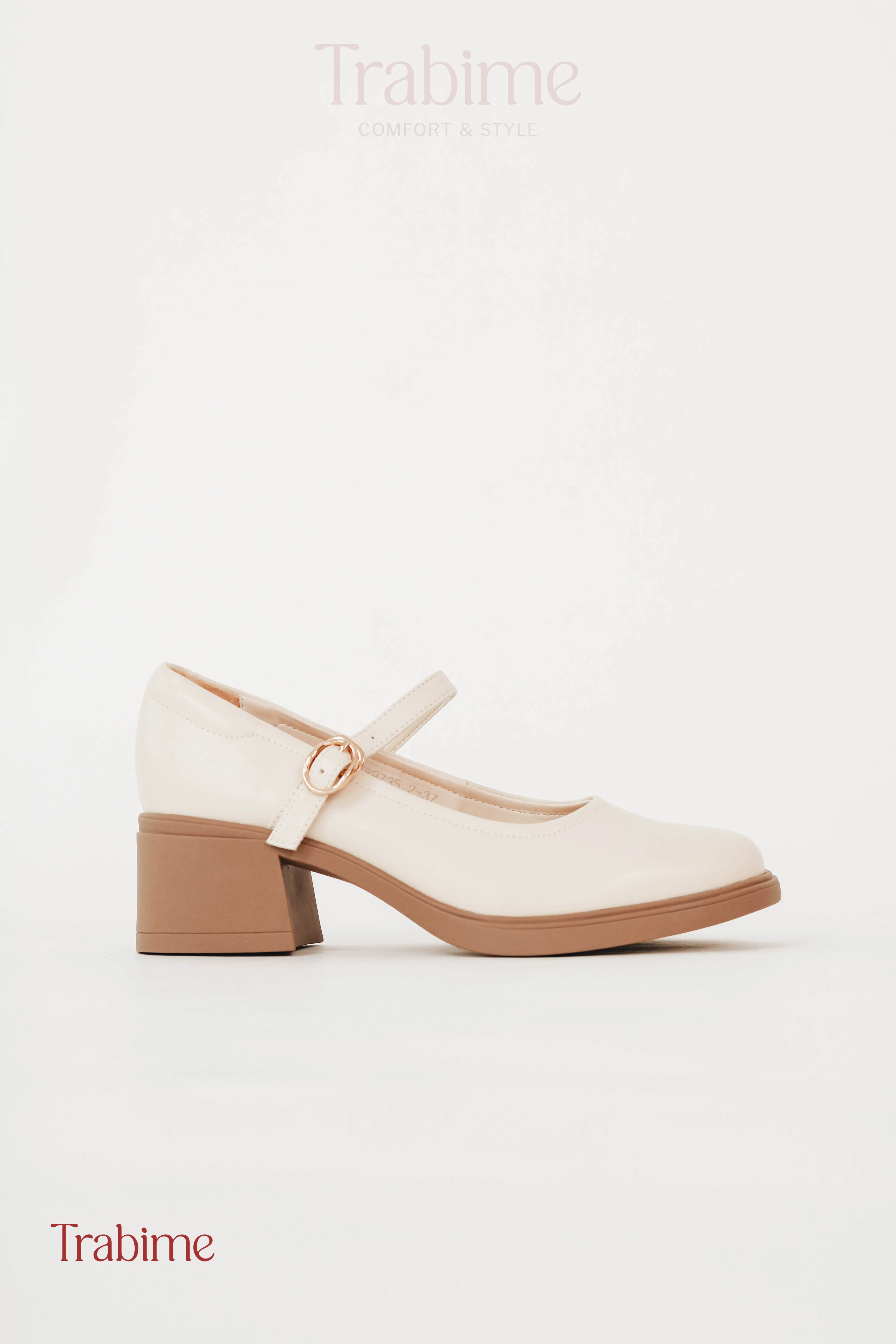 Giày 5p đế dẻo màu e da microfiber