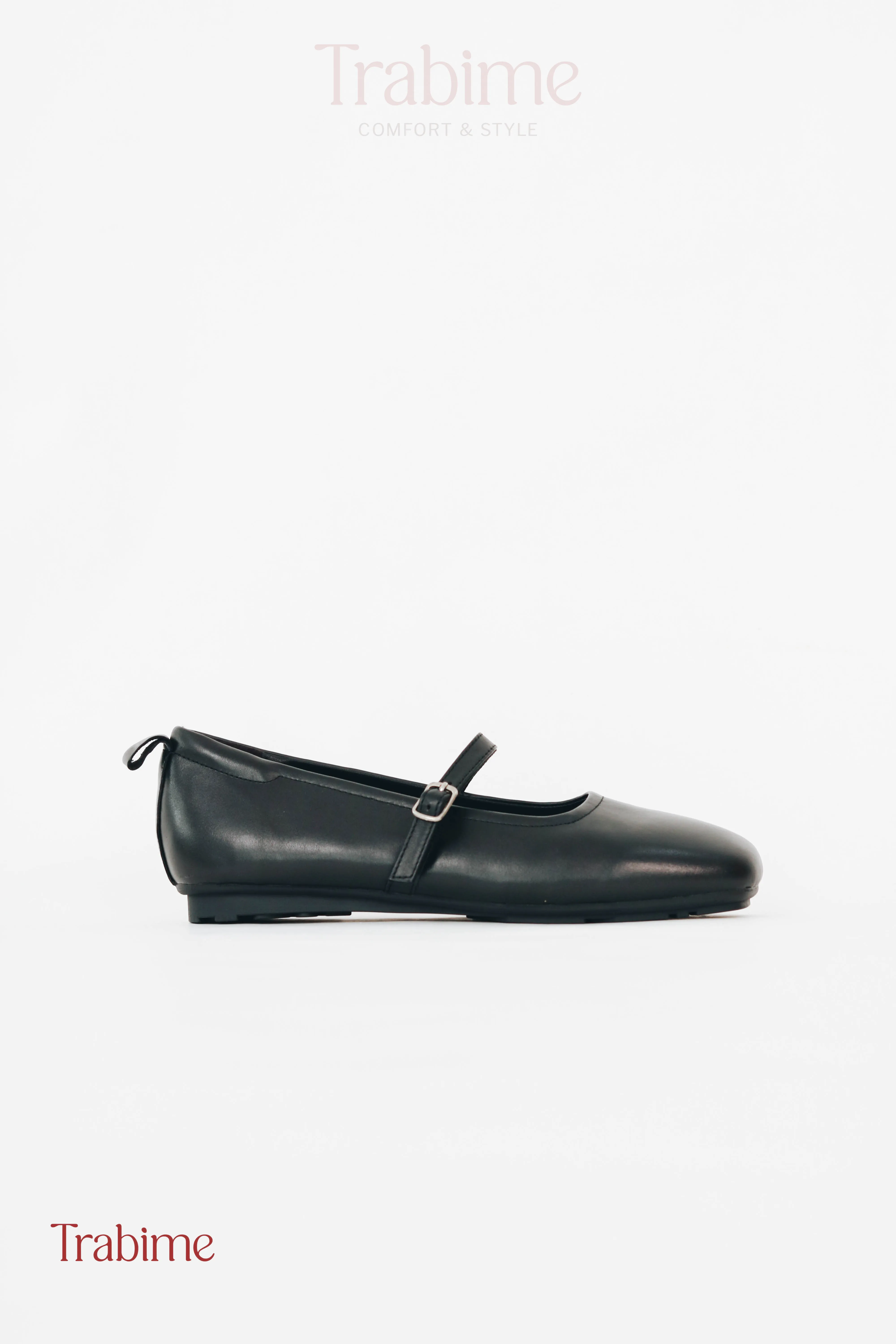 Giày bệt daily da thật Đen