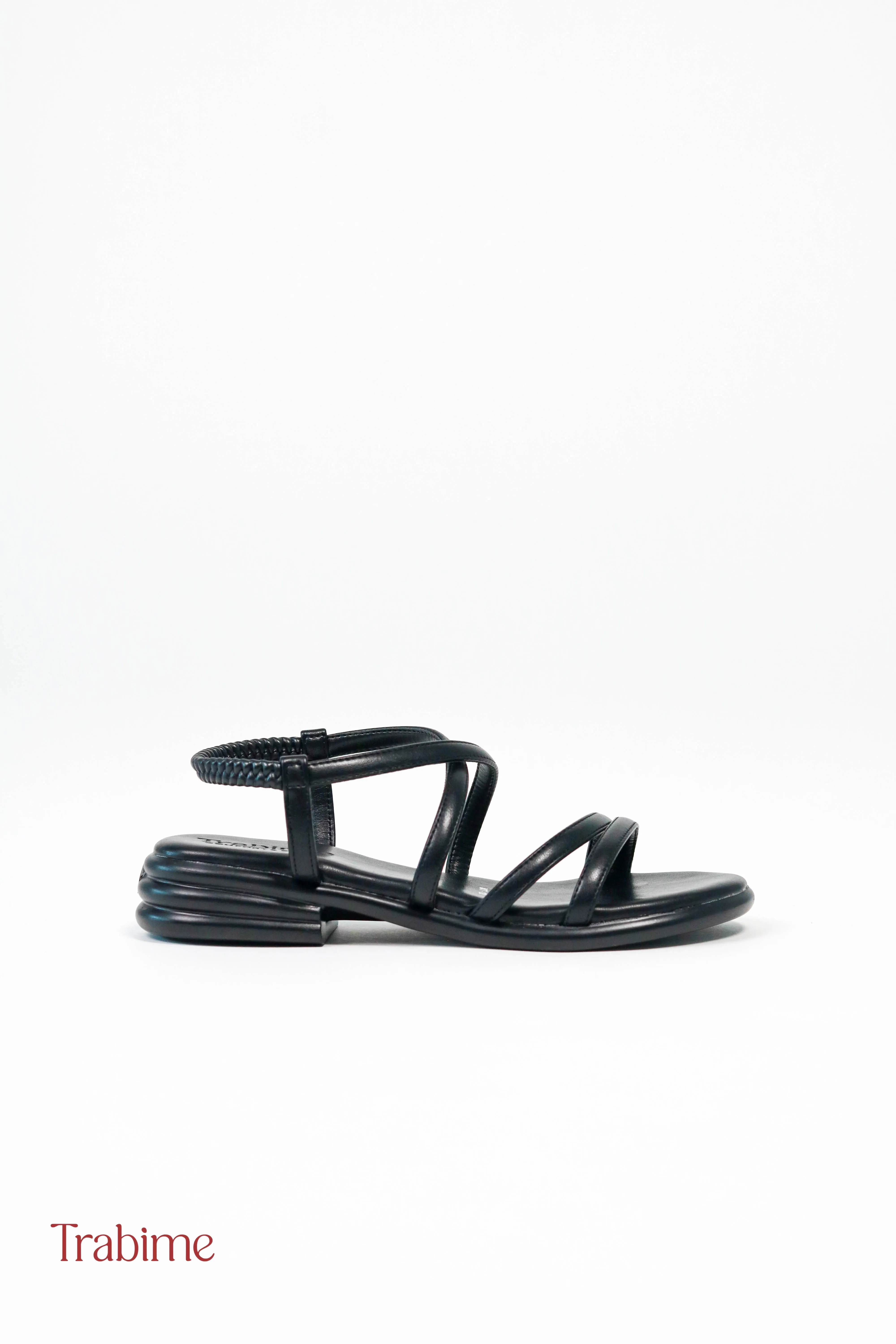 Xăng đan Sunny quai chun Trabime (Giày sandals 3p MT122) - Đen