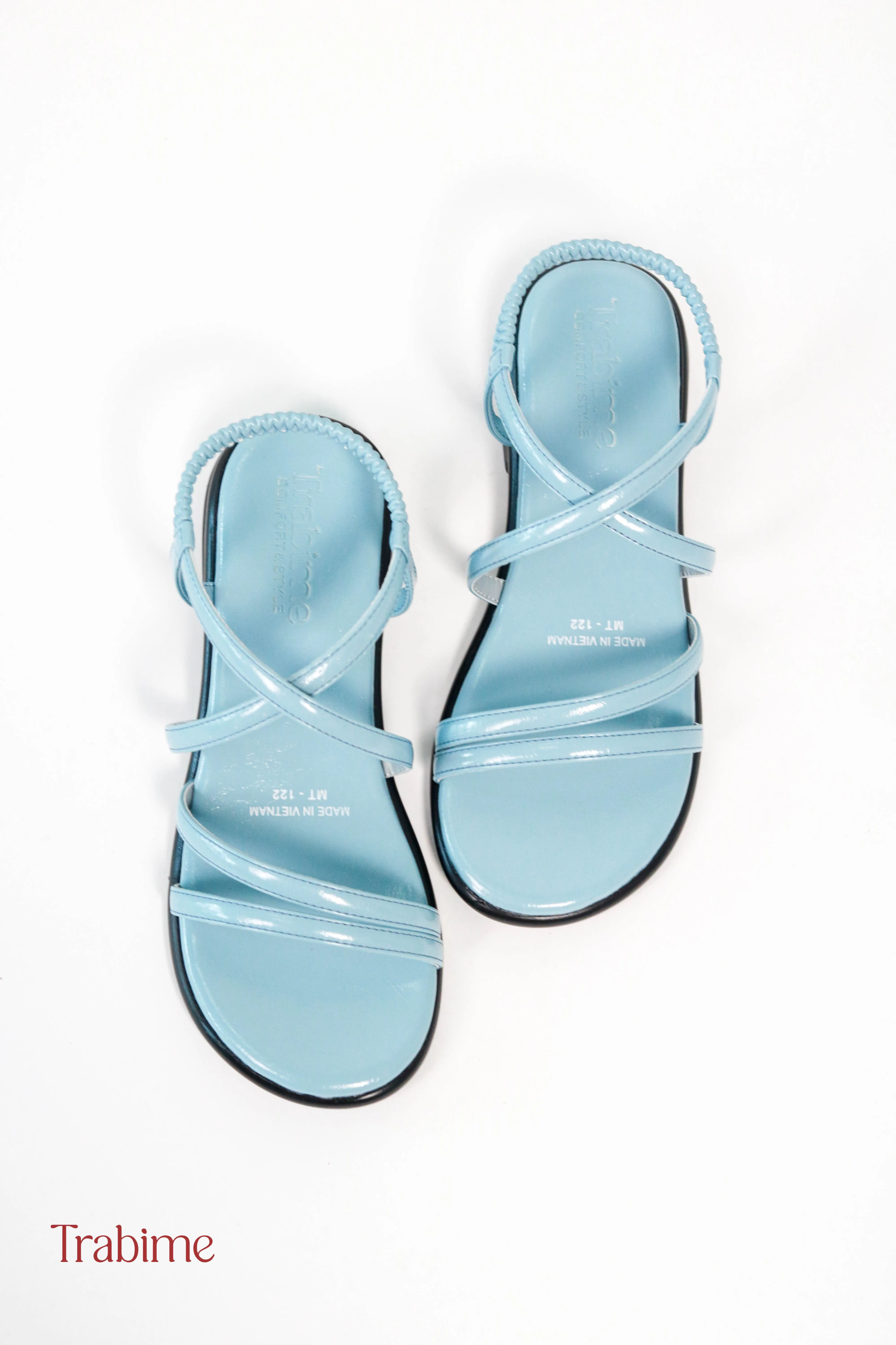 Xăng đan Sunny quai chun Trabime (Giày sandals 3p MT122) - Xanh da trời - Ảnh 4