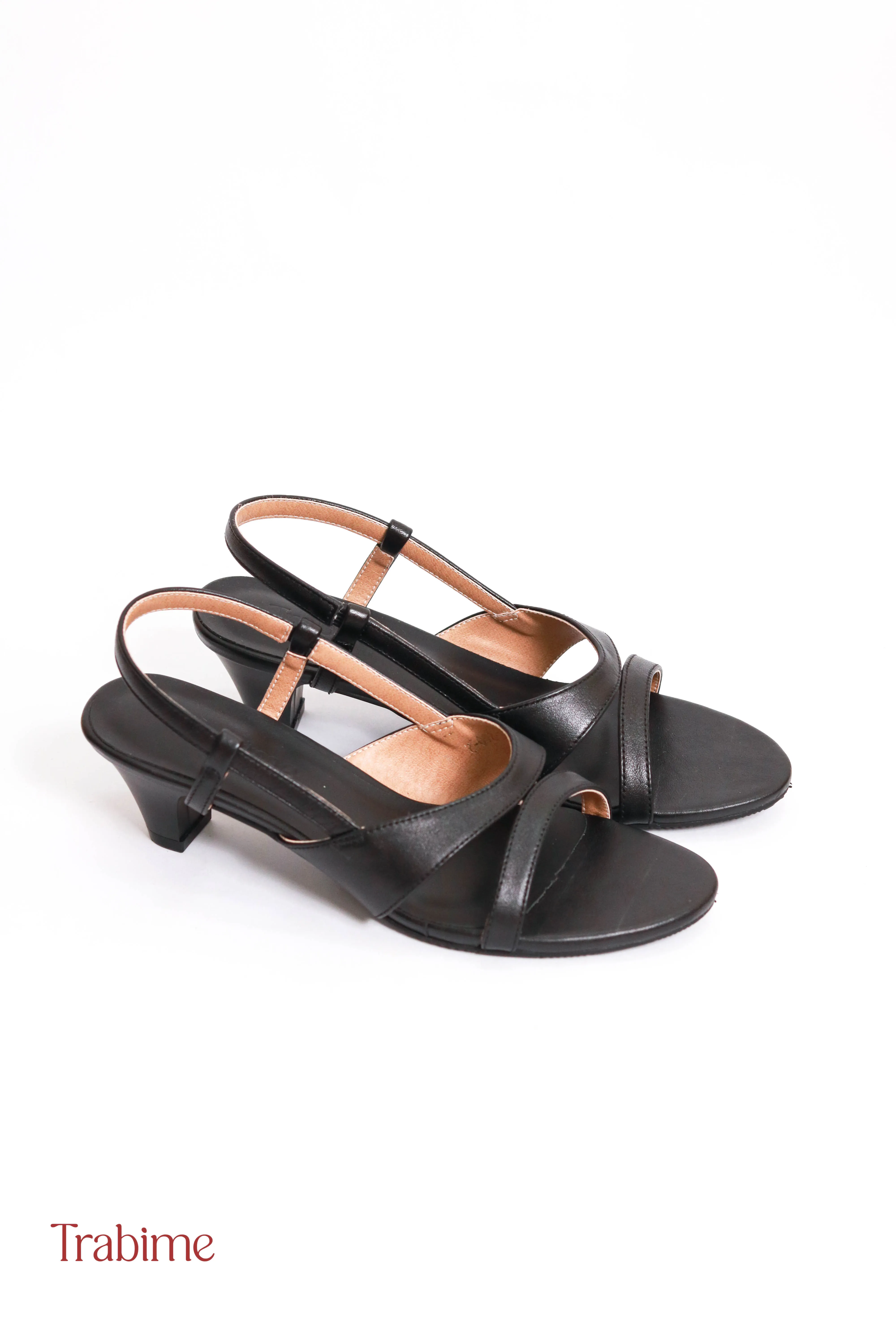 Xăng đan da thật quý cô Donna - (TRABIME mã 260-2) - Đen - Ảnh 4