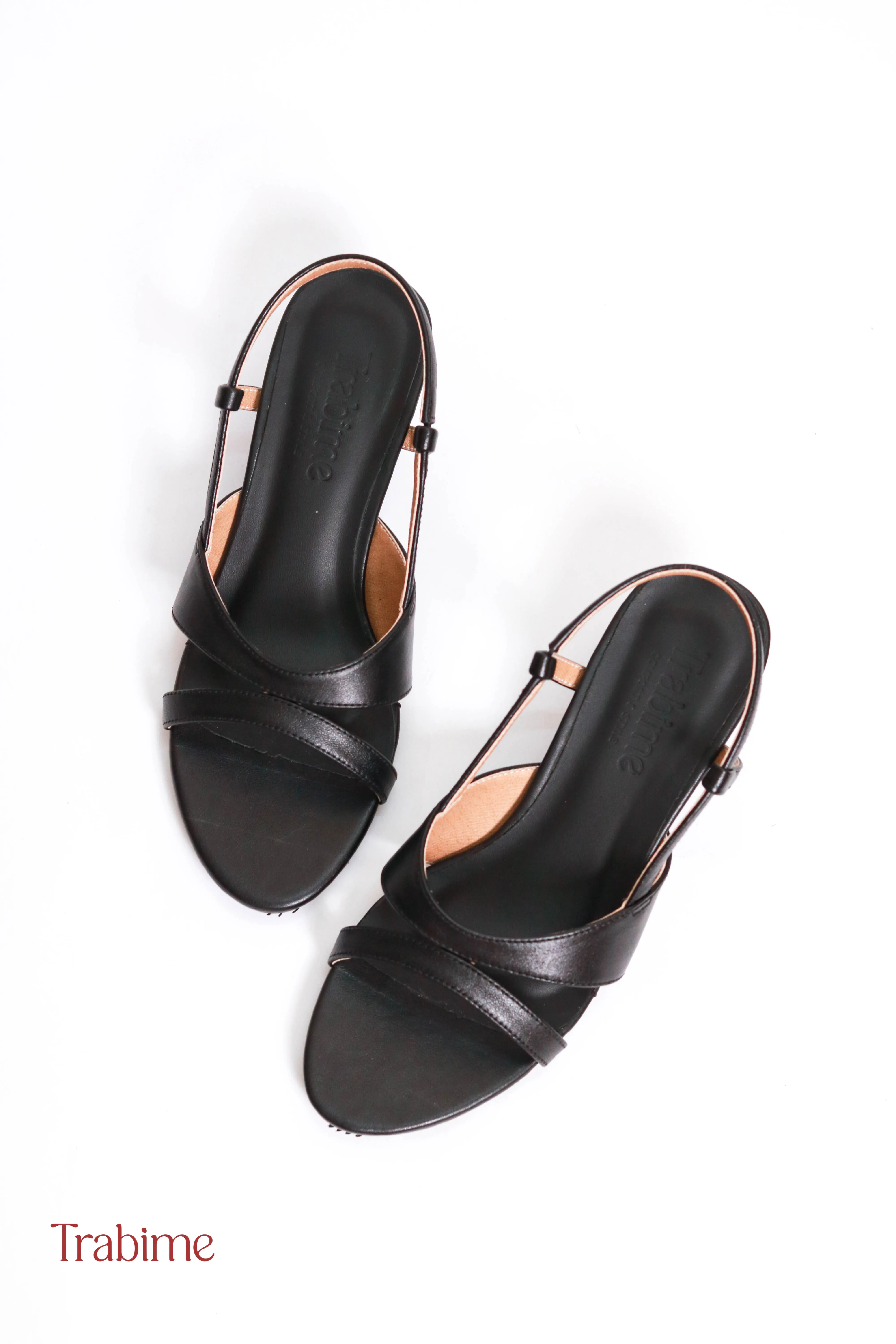 Xăng đan da thật quý cô Donna - (TRABIME mã 260-2) - Đen - Ảnh 5